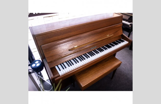 Used Knight Satin Teak K6 Upright Piano - All Inclusive Premium Package (SN:64646) - Image 4